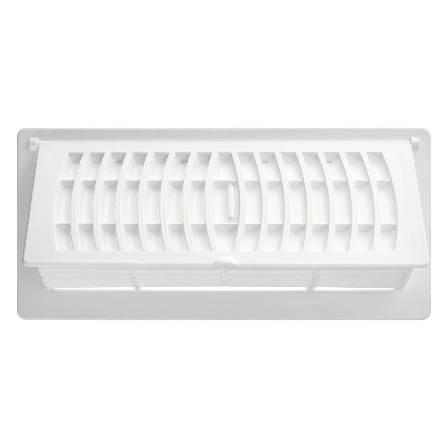 (2 pack) Imperial 4-inch x 10-inch White Plastic Pop Up Louvered, Floor Register, Rectangular, Household Vent Covers