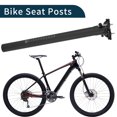 thumbnail image 3 of Tijas de bicicleta Unique Bargains, tija de sillín ultra ligera, tubo de asiento negro mate 1 Pc 31.8x450mm de fibra de carbono, 3 of 7