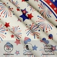 thumbnail image 3 of 4th of July Tablecloth Patriotic American Flag Round Tablecloth 60 Inch Independence Day Memorial Day Table Cloth for Farmhouse Kitchen Decor Polyester Fabric Table Covers for Party Outdoor Camping, 3 of 6