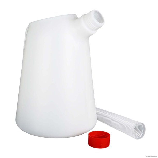 Oil Measuring Jug With Pouring Flexible W/ Lid For Automotive Garage