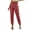Red, variant on Women's High Waisted Sparkle Pants Sequin Shiny Elastic Waist Loose Fit Long Pencil Silhouette Holiday Party Trousers