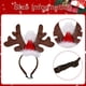thumbnail image 2 of Correa para la cabeza con cuernos de reno para perro, gorro de Papá Noel, disfraz navideño para mascota, accesorios para tocado de perro y gato, 2 of 7