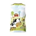 thumbnail image 3 of Easygdp Farmfield with Cute Animals Men's Mesh Basketball Jersey Quick Drying Sleeveless Shirts Fitted Muscle Tank Tops Sport Round Neck T-Shirt - Medium, 3 of 9