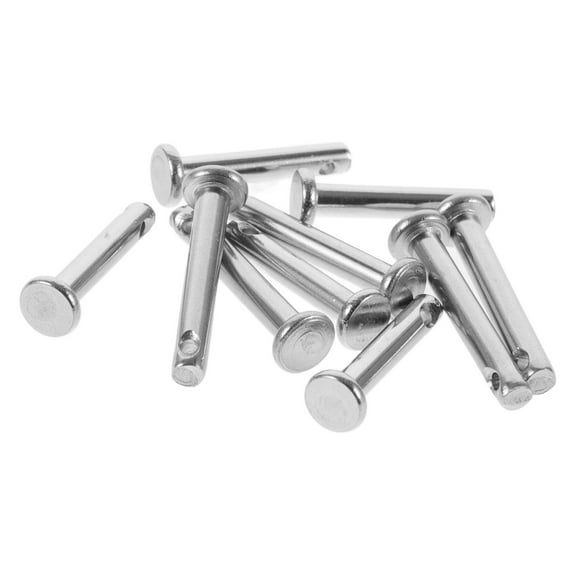 Amosfun 10Pcs Stainless Steel Link Hinge Pins for Scaffolding and Hardware