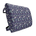 thumbnail image 1 of Party Lumbar Pillow, Starry Space with Balloons Tied to Rockets Boys Birthday Celebration, Soft Back Cushion for Office Chairs with Adjustable Straps, 14" x 13", Violet Blue Yellow, by Ambesonne, 1 of 7