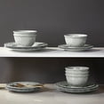 thumbnail image 6 of Dinnerware Set, Dinner Service for 6 with Bowls and Salad Dinner Plates,18-Piece Melamine Dishes Set (Gray), 6 of 7