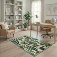 thumbnail image 2 of ODIKA Botanical Mid Print Monstera Motif Forest Sunset Abstract Round Pet Friendly & Kids Safe Play for Playroom, Bedroom, Reading Nook, 2 of 7