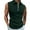 AA-Green, variant on BiZtdJrK Men's 1/4 Zip Up Sleeveless Polos Shirts Summer Slim Solid Color Lapel Vest Casual Muscle Fit Workout Tank Tops Navy XXXL
