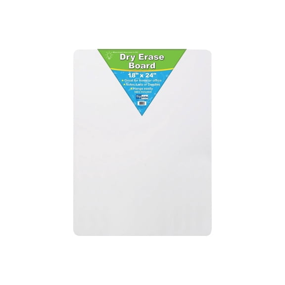 Two‑Sided Dry Erase Board 18" x 24", Double‑Sided Whiteboard, Classroom & Office Use, 6‑Pack