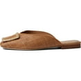 thumbnail image 2 of Sam Edelman Lavina 5 Brown Slip On Square Toe Gold Stud Fabric Flat Mules Shoes (Cuoio, 10), 2 of 7