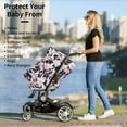 thumbnail image 5 of Fotbe Lilies Flowers Pattern Car Seat Covers for Babies, Nursing Breastfeeding Cover Infant Carseat Canopy, Soft Stretchy Carrier Cover, 5 of 9