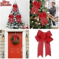 thumbnail image 2 of 6pc Christmas Decorations Bows Handmade Christmas Decorations Small Bows For Christmas Tree Decorations, 2 of 4