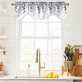 thumbnail image 4 of Spring Purple Tie Up Valance for Windows, Eucalyptus Leaves Adjustable Rod Pocket Tie Up Valance Curtains Window Treatment for Kitchen Bathroom Bedroom 42 X 18 Inch, 4 of 9
