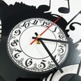 thumbnail image 2 of Jazz Music Vinyl Wall Clock,Vinyl Record Clock Wall Art Unique Bedroom kitchen kid Room Decorations Handmade Gift 12 inches, 2 of 6