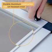 Mesh Sliding Pet Door Kit Silver Medium