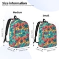 thumbnail image 2 of Disketp Hawaii Palms print Canvas Backpack Lightweight Travel Daypack Student Rucksack Laptop Backpack-, 2 of 5
