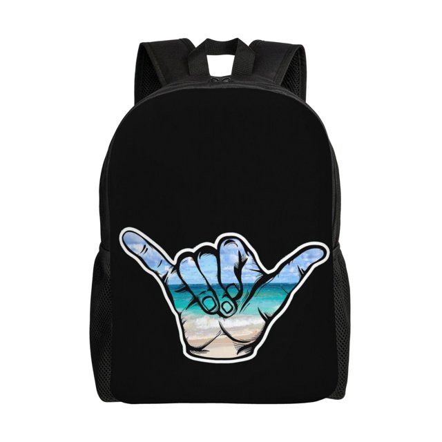Mochila escolar ligera Shaka Aloha Hawaii para portátil, para estudiantes de secundaria, preparatoria y universitarios.
