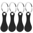 thumbnail image 1 of 4Pcs Shopping Trolley Tokens Key Rings Stainless Steel Key Rings Portable Trolley Removers, 1 of 8