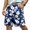 Royal Blue, variant on Mens Swim Trunks Men's New Loose Mesh Beach Printed Casual Drawstring Shorts Breathable Resort Print Crop Pants with Elastic Waist Summer Swim Trunks for Vacation Spring Army Green L