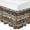 Brown, variant on Retro Eucalyptus Leaves Bed Skirt Cal King Size 16 Inch Drop, Elastic Wrap Around Bed Skirts Pleated Luxury Dust Ruffles For Twin Full Queen Cal King Base Beds, Rustic Pastoral Botanical