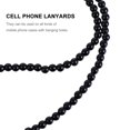 thumbnail image 2 of MasteelfCA 3 Pcs Beaded Phone Straps Protective Neck Pendants Decorative Lanyards (Black), 2 of 8
