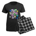 thumbnail image 5 of CafePress - Crazy Poodle Lady Women's Dark Pajamas - Women's Short Sleeve Print T-Shirt and Pants Dark Cotton Pajama Set, 5 of 7