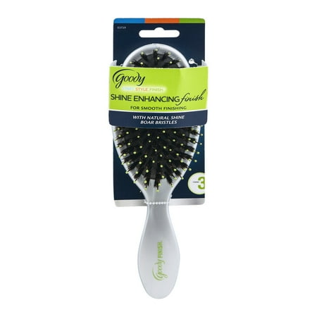 Goody Shine Enhancing Finish With Natural Shine Boar Bristles Brush, 1.0 CT