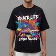 thumbnail image 6 of Men's 100% Cotton Short Sleeve Crewneck Graphic T-Shirt, Soft Breathable Moisture Wicking Casual Basic S-3XL, 6 of 7