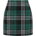 thumbnail image 2 of Bysome Pencil Green Mini Skirt For Women High Waist Lightweight Soft Skirts, 2 of 5