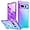 Purple Blue / Pixel 7 Pro, variant on for Google Pixel 7 Case with [Ring Kickstand Holder] Clear Gradient Soft TPU [Reinforced Corners] Shockproof Protective Phone Case Cover for Google Pixel 7-Purple Blue