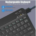 thumbnail image 3 of RHEA- Black Bluetooth Standard Keyboard - Wireless -Type On Anything -Many Compatible, 3 of 6