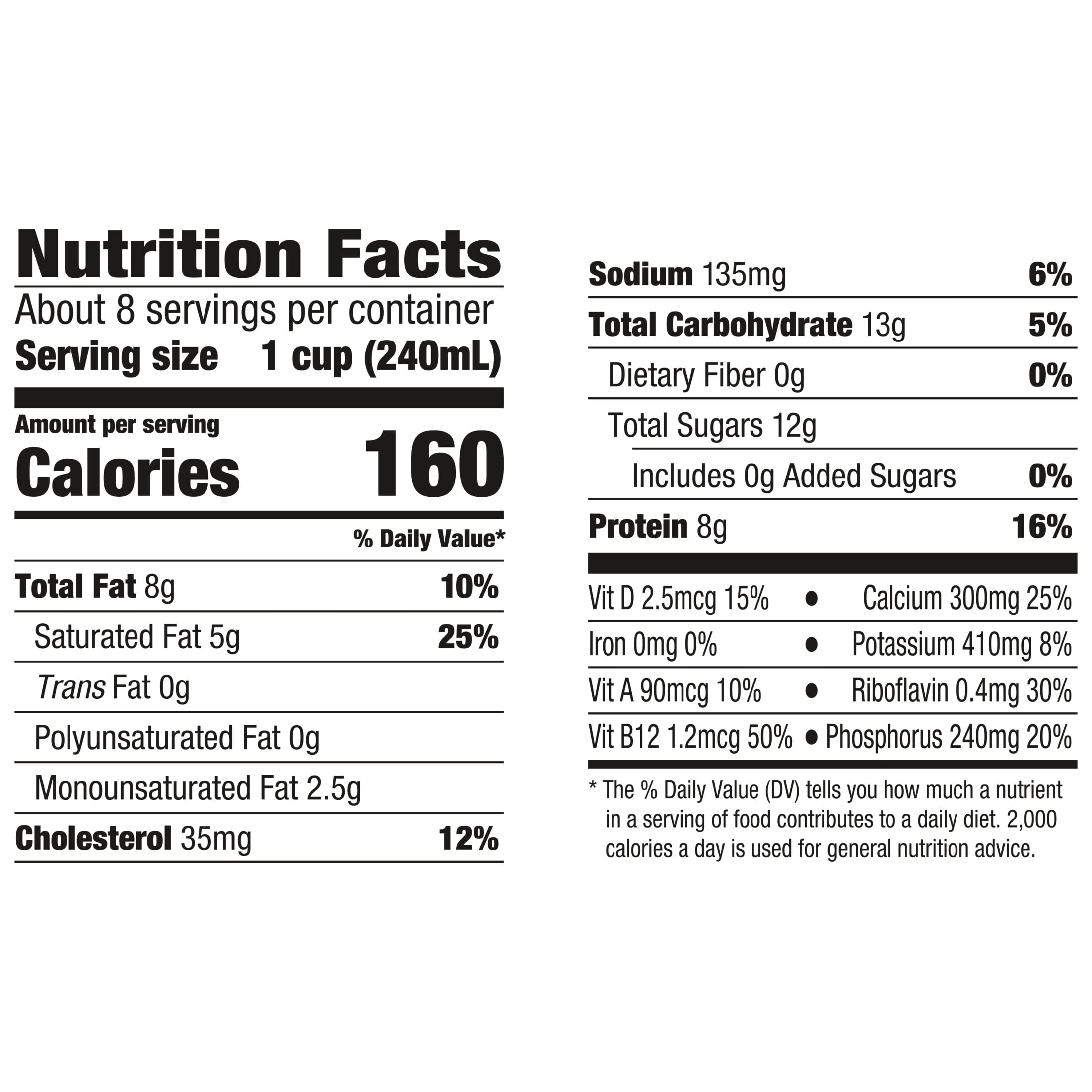 Horizon Organic Lactose Free Milk, Whole, 64 fl oz Carton