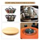 thumbnail image 5 of Uxcell 2" Soporte Giratorio con Rodamientos de Bolas de Acero Anulares Lazy Susan 0.55", 5 of 5