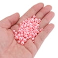 thumbnail image 3 of Uxcell 800 Pcs Faux Pearl for Crafting 0.12''-0.31'' No Hole ABS Round Pearls for Vase Fillers Pink, 3 of 6