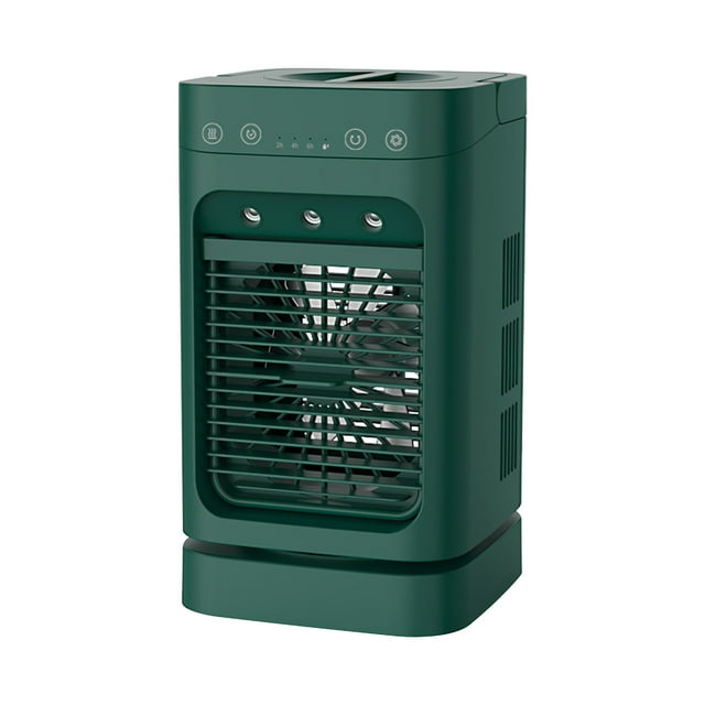 Green Portable Spray Fan With Large Atomization Capacity 3 Speed Adjustable Modes And 36Db Quiet Operation For Office #6M4W7