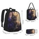 thumbnail image 2 of Fotbe Purple Flower Lazy Cat Set Escolar 3 en 1 para Niños - Mochila Duradera con Lonchera Aislante y Estuche para Lápices - Mochila Escolar para Niños y Niñas, 2 of 7