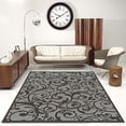 thumbnail image 2 of Radici 1845-0022-GREY Pisa Rectangular Grey Contemporary Turkey Area Rug- 7 ft. 10 in. W x 10 ft. 6 in. H, 2 of 6