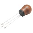 thumbnail image 1 of GUOOL Stainless Steel Coffee Tamper Needle Coffee Distribution Hand Tamper Espresso Wulnut Black, 1 of 8