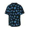 thumbnail image 2 of Haiem Blue Octopus Men's Casual Shirts Short Sleeve Button Down Shirts Fashion Textured Summer Beach Shirt-X-Large, 2 of 7
