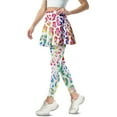 thumbnail image 2 of COEQINE Tennis Skirted Legging for Women Fashion High Waist Comfy Yoga Leggings with Skirts Colorful Leopard Pattern Golf Pickleball Athletic Skirt with Pockets, S, 2 of 7