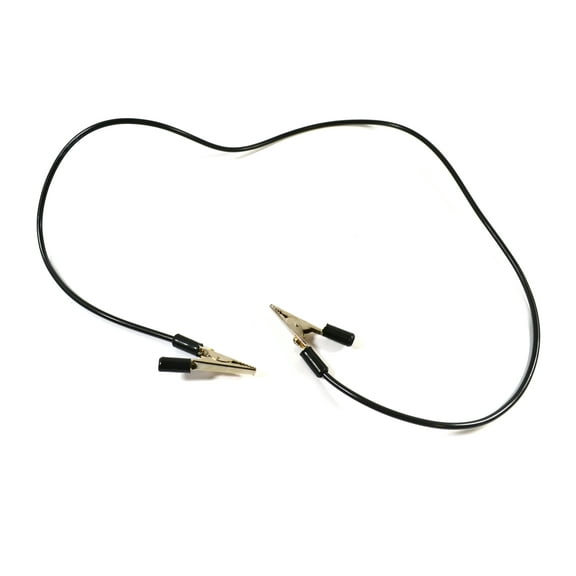 Eisco Labs Black Connecting Leads - Alligator Clips - 750mm Length