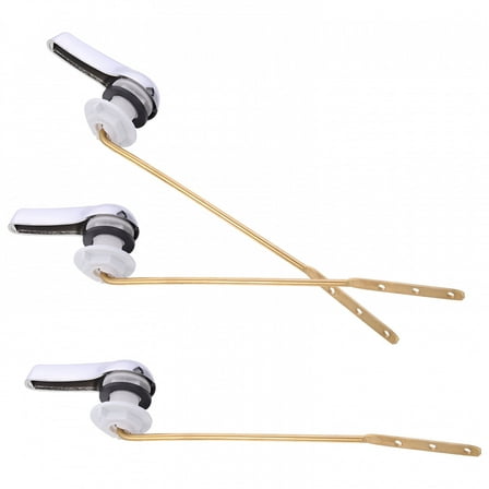 HIBIBUD Toilet Bowl Handles Flusher Replacement Kit Wrench Parts inside Tank Water Copper Abs 3 Pcs