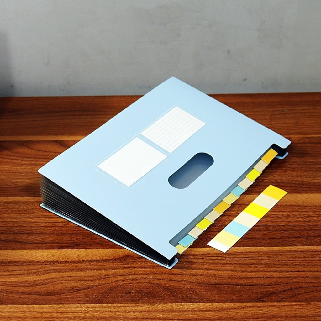 A 4 Accordions File Storage Box Multi-Layer Document Folder Expanding File Folder for Sorting Documents and Papers