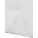 thumbnail image 5 of Blusa delantera con botones para mujer, dobladillo con lazo, cuello en punto, malla, camisa de manga larga transparente, top Blanco M, 5 of 6