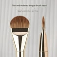 thumbnail image 2 of Ultra Thin Traceless Tongue Shape Foundation Brush Flat Fan Makeup Tool, 2 of 3