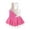 Pink&White, variant on iEFiEL Kids Girls Shiny Sequins Floral Ballet Gymnastics Skirted Leotard Sleeveless Dance Dress