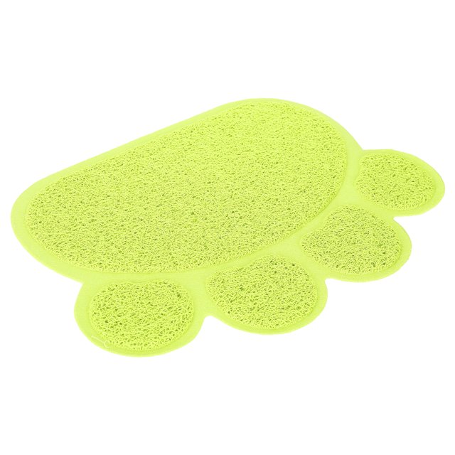 Tapis de Litière pour Chat, Napperon de Bol d'Alimentation Imperméable Anti-Fuite Confort Antidérapant en Forme de Patte pour Chat