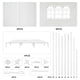 thumbnail image 2 of Toldo 3 m x 9 m Armable Impermeable con Paredes y Ventanas Color Blanco Stanew 39ZP, 2 of 5