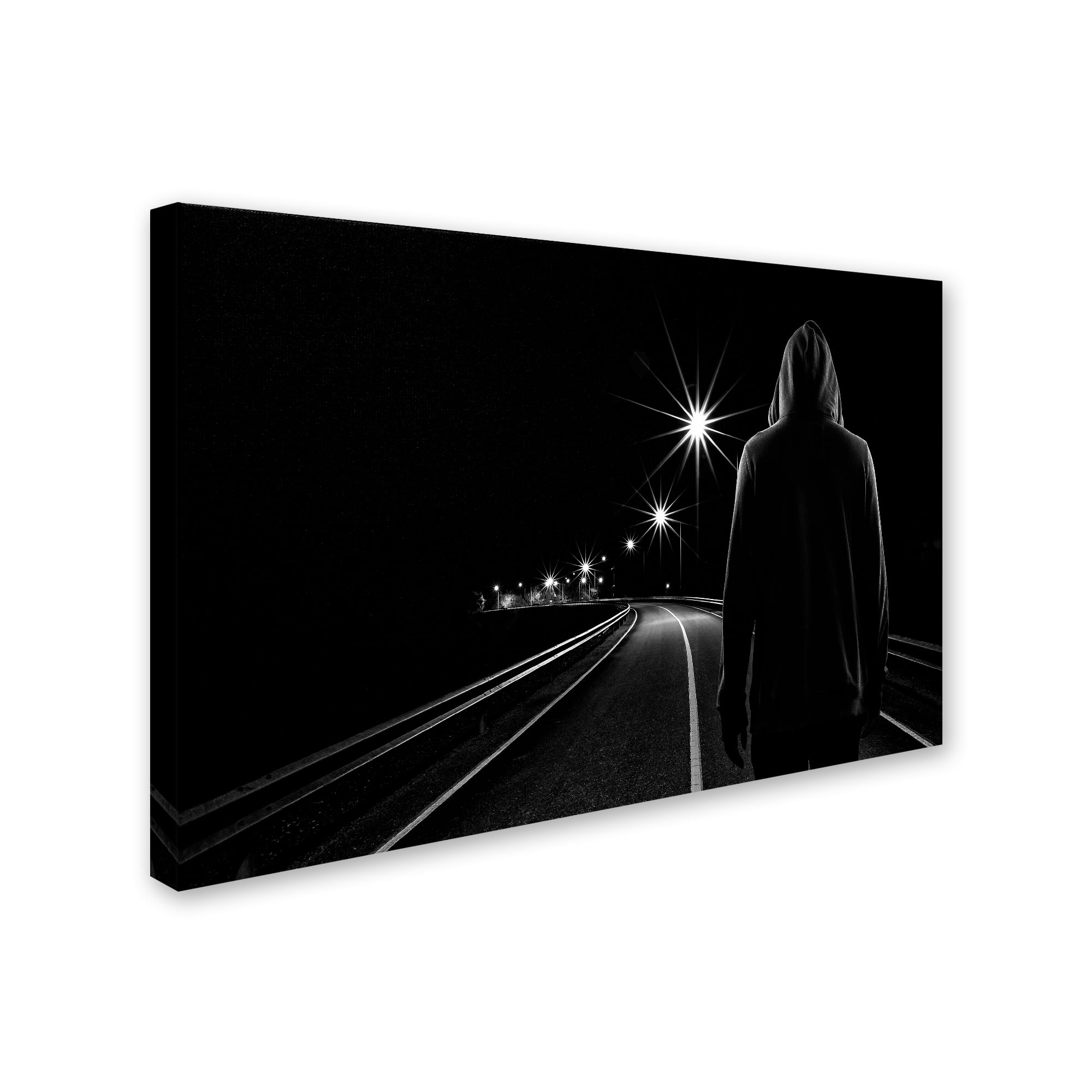 Trademark Fine Art 'Night Road' Canvas Art by Patrick Foto