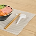 thumbnail image 3 of Voga White Melamine Chopstick and Spoon Rest - 3 1/2" x 2" x 3/4" - 10 count box, 3 of 10